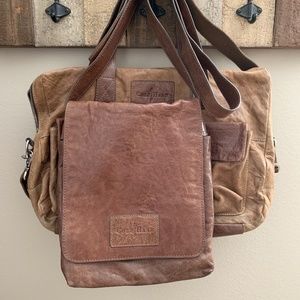 Cole Haan Portage II Briefcase with Messenger Bag.